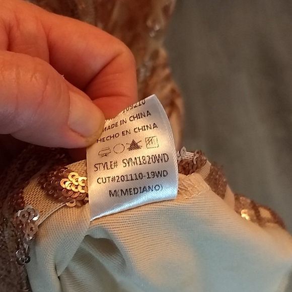 Eye Catching rose gold event gown - Picture 6 of 6